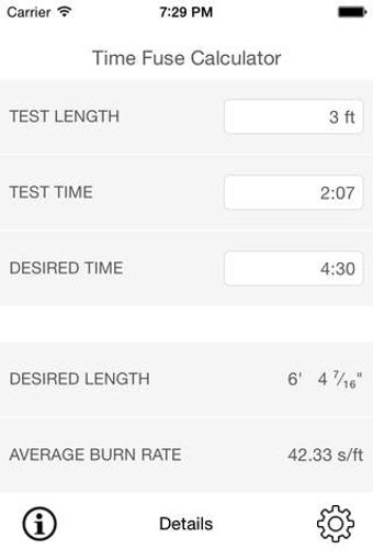 Image 0 for Time Fuse Calculator