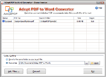 Image 0 for Adept PDF to Word Convert…