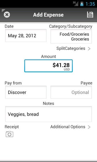 Imagen 1 para Home Budget with Sync