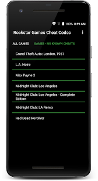 Image 3 for Rockstar Games Cheat Code…