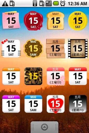 Imagen 1 para Calendar Widget 2 Lite