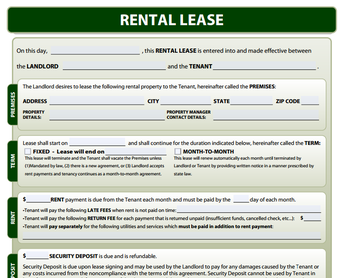 Imagen 2 para Rental Lease Forms