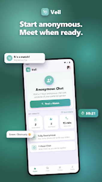 Image 0 for Veil: Anonymous Chat  Dat…