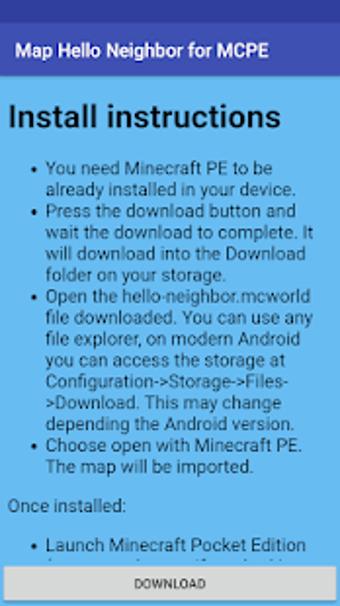 Image 0 for Map Hello Neighbor for MC…