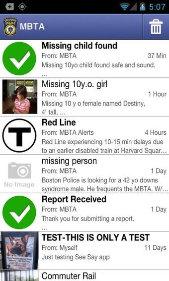 Image 0 for MBTA See Say