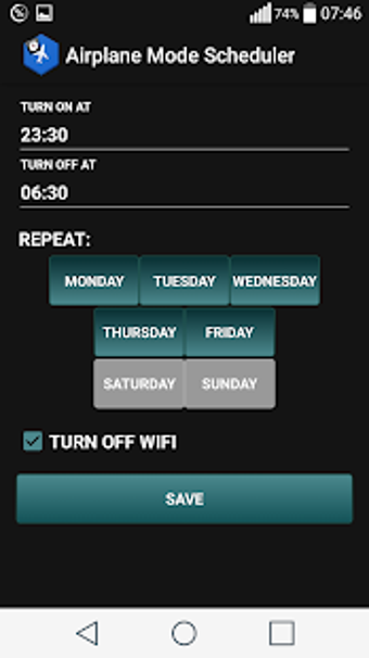Image 0 for Airplane Mode Scheduler