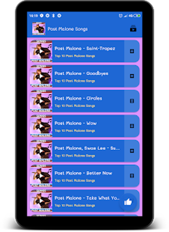 Imagen 1 para Post Malone Songs plus Ly…