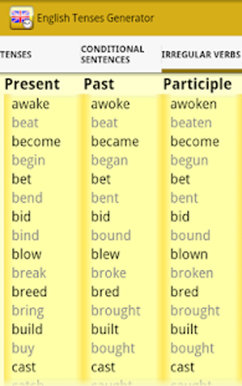 Image 0 for English Tenses Generator