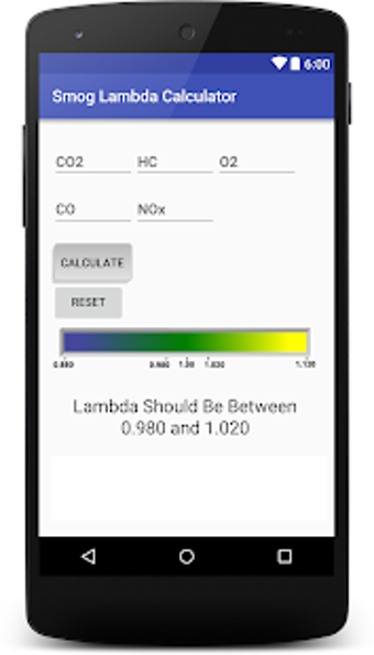 Image 1 for Smog Lambda Calculator