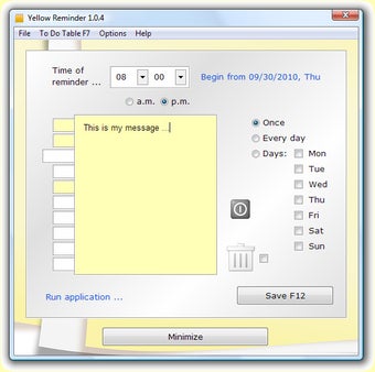 Image 0 for Yellow Reminder