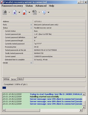 Imagen 0 para Parallel Password Recover…