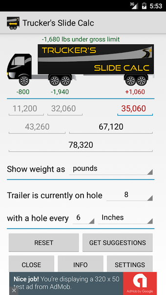 Image 1 for Trucker's Slide Calc