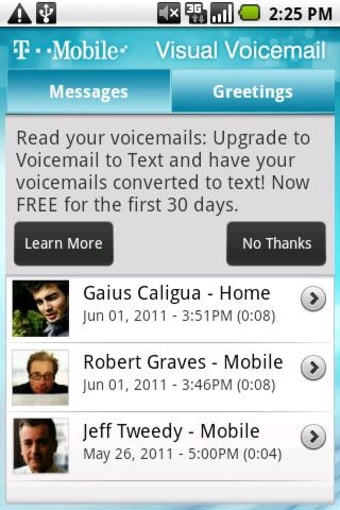Image 2 for T-Mobile Visual Voicemail