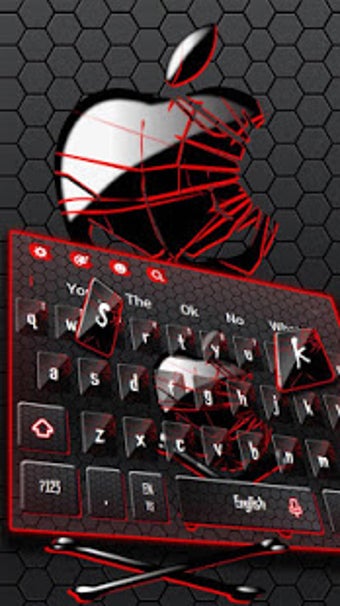 Imagen 1 para Black Skull Apple Keyboar…