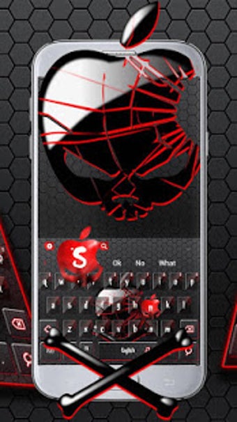 Imagen 0 para Black Skull Apple Keyboar…