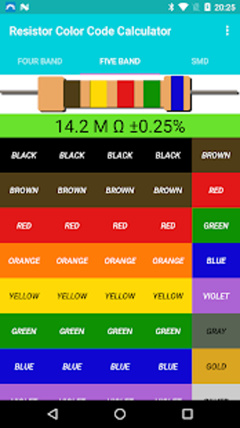 Image 0 for Resistor Color Code Calcu…