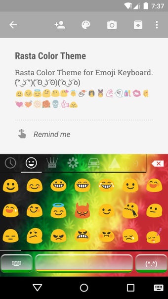 Image 2 for Rasta Color Emoji Keyboar…