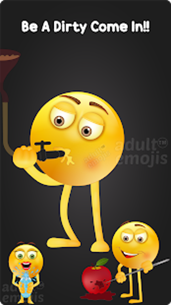 Imagen 1 para Dirty Emoji Sticker Keybo…