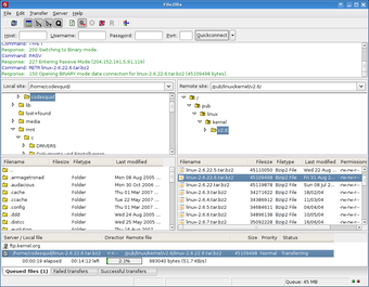 Image 1 for FileZilla for Linux