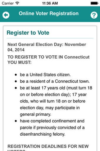 Image 0 for CT Voter Registration