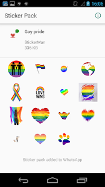 Image 1 for Gay pride stickers - icon…