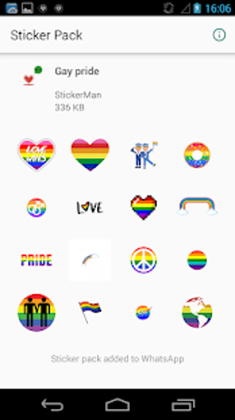 Image 0 for Gay pride stickers - icon…