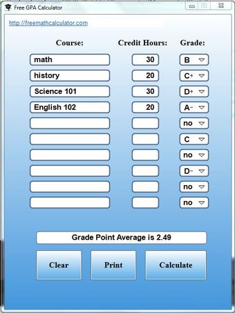 Imagen 0 para Free GPA Calculator