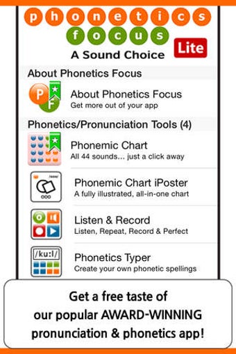 Imagen 0 para Phonetics Focus Lite