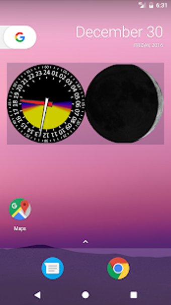 Imagen 2 para Sunrise Clock Widget
