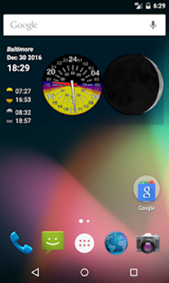 Imagen 0 para Sunrise Clock Widget