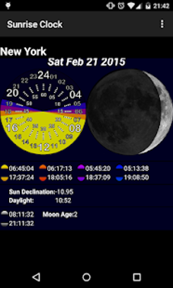 Imagen 1 para Sunrise Clock Widget