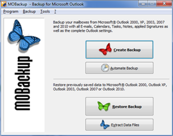Imagen 0 para MOBackup - Outlook Backup…
