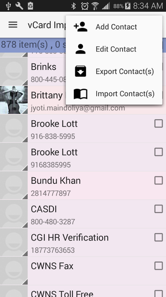 Imagen 1 para vCard Export Import Pro