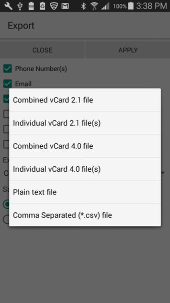 Imagen 2 para vCard Export Import Pro