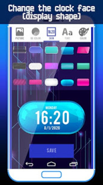 Imagen 1 para Big Digital Clock Live Wa…