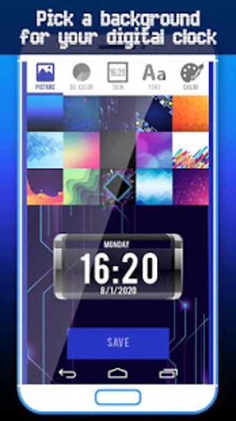 Image 0 for Big Digital Clock Live Wa…