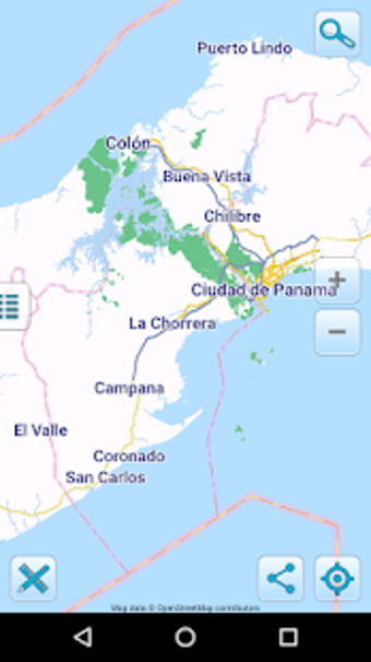 Image 1 for Map of Panama offline