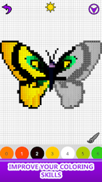Imagen 0 para Butterfly Color by Number…