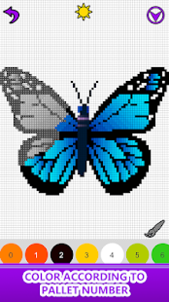 Imagen 3 para Butterfly Color by Number…
