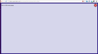 Image 0 for Full Screen Popup