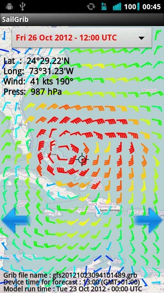 Image 1 for Marine Weather | SailGrib…