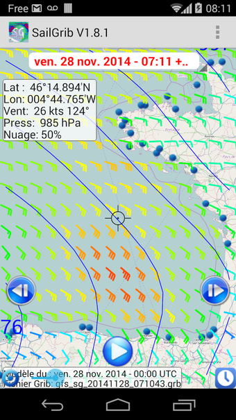 Image 0 for Marine Weather | SailGrib…