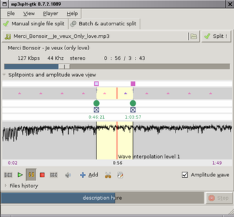 Image 0 for Mp3splt for openSUSE (64-…
