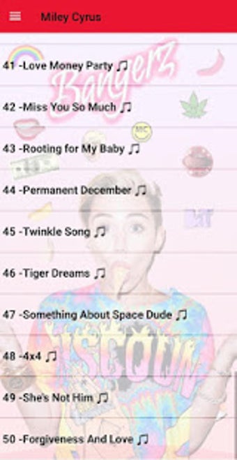 Image 0 for Miley Cyrus Songs Offline
