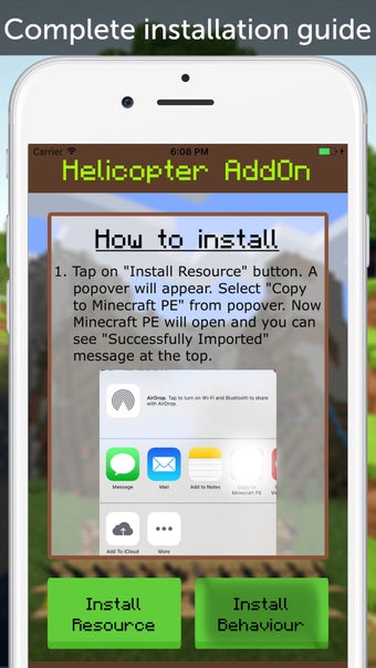 Image 0 for Helicopter AddOn for MCPE