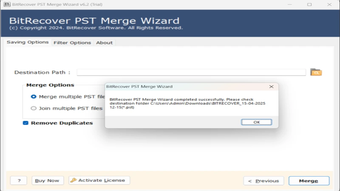 Imagen 0 para BitRecover PST Merge Wiza…