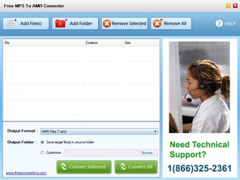 Image 0 for Free MP3 to AMR Converter