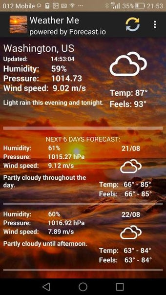Image 2 for Weather Me with forecast.…