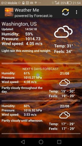 Image 1 for Weather Me with forecast.…