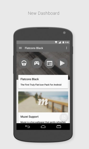Imagen 0 para Flatcons Black Icon Pack